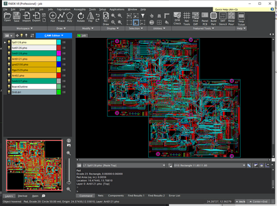 Results Viewed in FAB 3000 (Gerber/CAM) Software Resulting Image