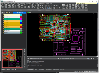 Results Viewed in FAB 3000 (Gerber/CAM) Software Resulting Image